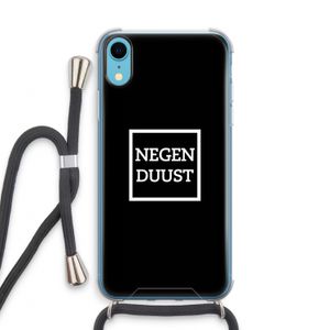 Negenduust black: iPhone XR Transparant Hoesje met koord