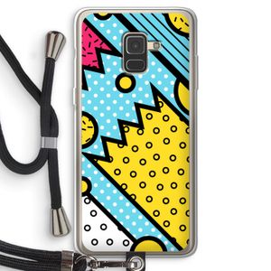 Pop Art #1: Samsung Galaxy A8 (2018) Transparant Hoesje met koord