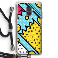 Pop Art #1: Samsung Galaxy A8 (2018) Transparant Hoesje met koord