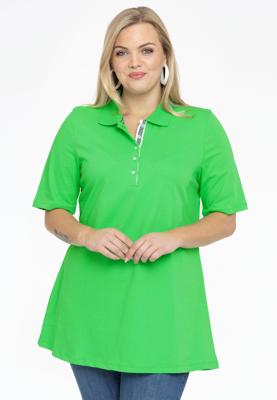 Yoek Polo-shirt flare | Groen | Maat 54/56