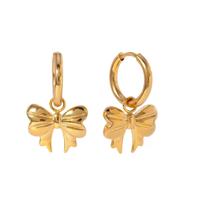Gouden oorbellen met Strikjes