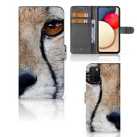 Samsung Galaxy A03s | Telefoonhoesje | Met pasjeshouder | Cheetah