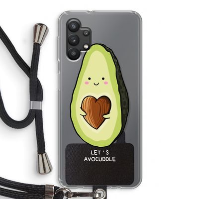 Avocuddle: Samsung Galaxy A32 5G Transparant Hoesje met koord