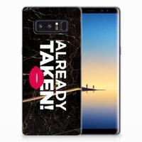 Samsung Galaxy Note 8 | Siliconen hoesje | met naam Already Taken Black