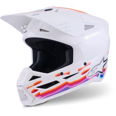 ALPINESTARS S-M3 Force, Motorcross helm, Wit