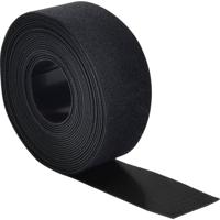 Quadrios 25CA511 Klittenband Om te bundelen Haak- en lusdeel Zwart per meter