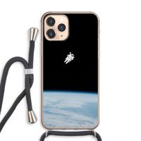 Alone in Space: iPhone 11 Pro Max Transparant Hoesje met koord