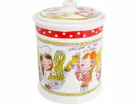 Blond Amsterdam voorraadpot aardewerk rode rand 16x22cm multi Blond Amsterdam voorraadpot aardewerk rode rand 16x22cm multi