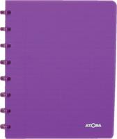 Atoma Trendy schrift, ft A5, 144 bladzijden, commercieel geruit, transparant paars