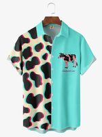 Andreea Dumuta X HARDADDY® Geometric Retro Cow Shirt