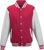 Just Cool JH043 Varsity Jacket - Hot Pink - XS