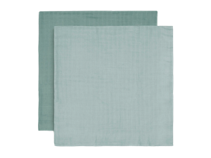 Hydrofiele Doek Large 115x115cm Bamboe Katoen - Ash Green - 2 Stuks