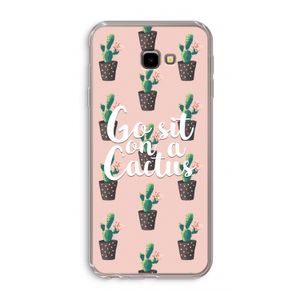 Cactus quote: Samsung Galaxy J4 Plus Transparant Hoesje