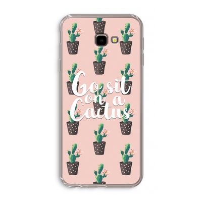 Cactus quote: Samsung Galaxy J4 Plus Transparant Hoesje