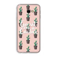 Cactus quote: Samsung Galaxy J4 Plus Transparant Hoesje