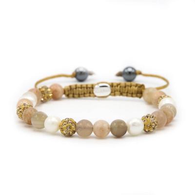 Karma Armband Spiral Warm Breeze Gold Crystal
