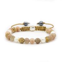 Karma Armband Spiral Warm Breeze Gold Crystal