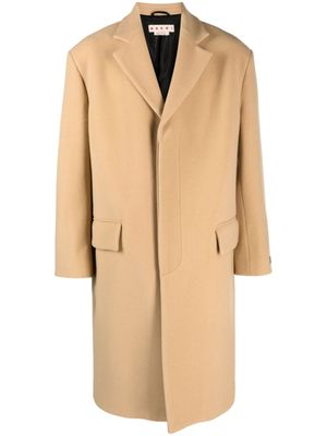 Marni manteau à revers crantés - Tons neutres