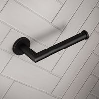 Brauer Black Edition toiletrolhouder mat zwart - thumbnail