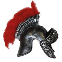 Carnaval verkleed Romeinse Officier helm - kunststof - volwassenen - soldaten   - - thumbnail