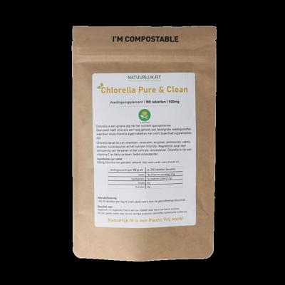 Chlorella pure & clean 500mg 180 Tabletten Chlorella pure & clean 500mg 180 Tabletten