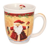 Kerstmokken met kerstman 11 cm   -