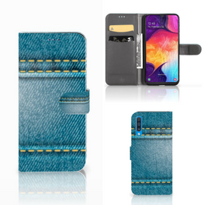 Samsung Galaxy A50 Wallet Case met Pasjes Jeans