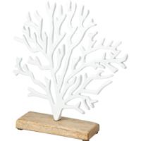 Home & Styling Koraal metaal op voet 24x6x27cm