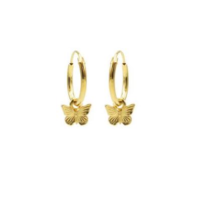 Karma Oorringen Hoops Butterfly Goud
