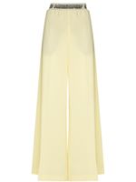 Stella McCartney pantalon palazzo à taille à logo - Jaune