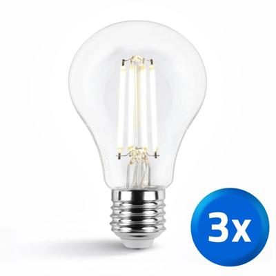 Slimme filament led lamp van milight - dual white 7w e27 fitting - a60 model voordeelset van 3