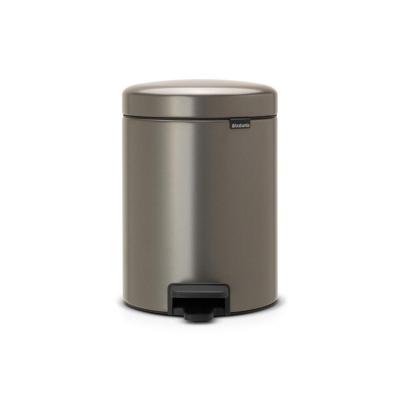 Brabantia NewIcon Pedaalemmer - 5 liter - kunststof binnenemmer - platinum 112683