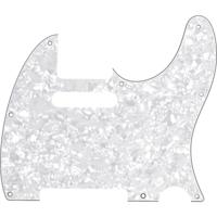 Fender 8-hole Mount Multi-Ply Telecaster Pickguard White Pearl slagplaat voor Fender Telecaster - thumbnail