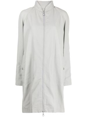 CHANEL Pre-Owned manteau à fermeture zippée (2001) - Gris