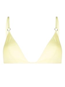 Stella McCartney haut de bikini à bonnets triangles - Jaune