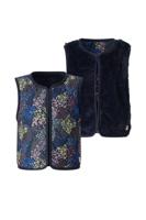 NoNo winter gilet meisjes - navy blauw - Katya - omkeerbaar