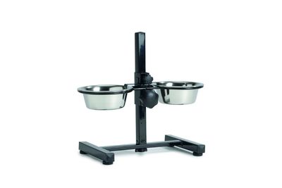 Beeztees Voerbak Standaard RVS Bak 16cm Zwart