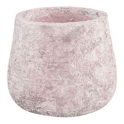 Linzz pink ceramic pot round