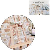 Ginger Ray welkomstbord bruiloft acryl 60 cm | 10 stuks