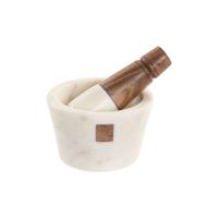 Keuken vijzel Home ESPRIT Marmer Acacia 10 x 10 x 6,5 cm