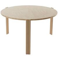 AYTM Tribus salontafel Ø80 travertine|light sand