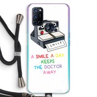 Smile: Oppo A52 Transparant Hoesje met koord Smile: Oppo A52 Transparant Hoesje met koord