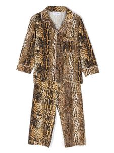 Roberto Cavalli Junior pyjama à imprimé animalier - Tons neutres