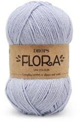 Drops Flora Uni Colour 14 IJsblauw