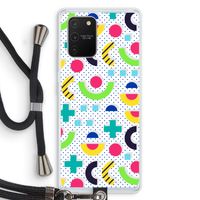 8-bit N°1: Samsung Galaxy S10 Lite Transparant Hoesje met koord