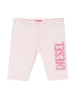 Diesel Kids short à logo imprimé - Rose