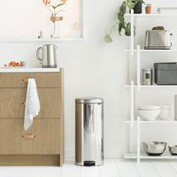 Brabantia NewIcon Pedaalemmer 30 L - Brilliant Steel - thumbnail