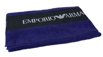 Armani Badlaken donkerblauw met logo