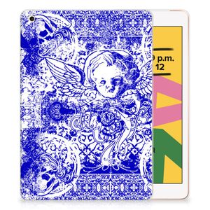 Tablet BackCover Apple iPad 10.2 | iPad 10.2 (2020) | 10.2 (2021) Angel Skull Blauw