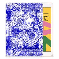 Tablet BackCover Apple iPad 10.2 | iPad 10.2 (2020) | 10.2 (2021) Angel Skull Blauw - thumbnail